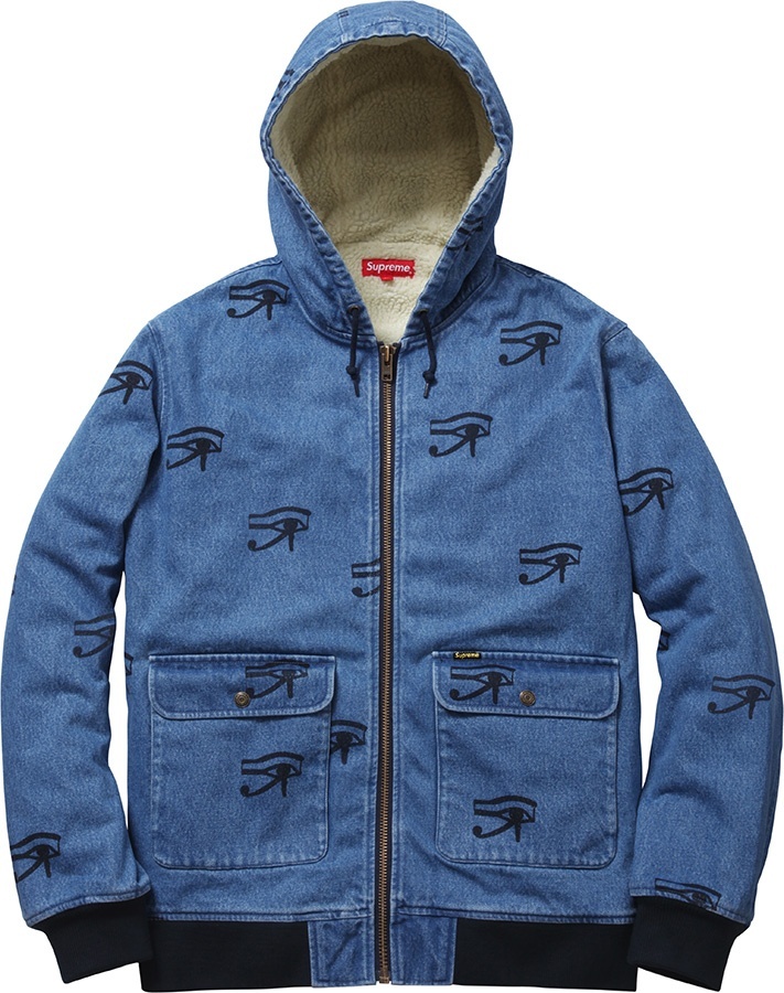 Hooded Denim Work Jacket view 2